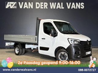 Renault Master 2.0 dCi Pick Up Open Laadbak Dubbel Lucht Euro6 Airco | Cruisecontrol | LED | Leder Bluetooth telefoonvoorbereiding