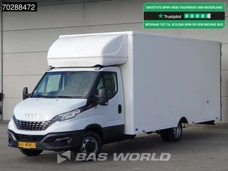Iveco Daily 35C14 Automaat Luchtvering 530cm lang! Verkoopwagen Bakwagen Airco Cruise Camera Euro6 Meubelbak Plancher Foodtruck Paardenwagen 30m3 Airco Cruise control