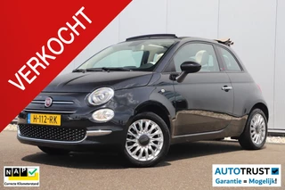 Fiat 500 C 1.0 Hybrid Lounge Cabrio Navigatie Carplay Android Airco Cruise Control 15 inch LMV