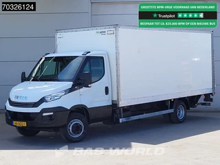 Iveco Daily 72C18 3.0L Automaat 1000KG Laadklep Zijdeur Dubbellucht 180PK Bakwagen Airco Cruise Camera D'Hollandia Euro6 Meubelbak Koffer Airco Cruise control