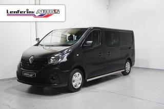 Renault Trafic 1.6 dCi 120 pk Dubbel Cabine 2x Schuifdeur, Navi Airco, Trekhaak, Sidebars, APK 09-2026, 6-Zits