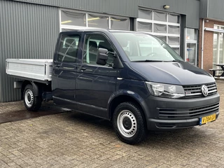 Volkswagen Transporter 2.0 TDI DC 4Motion 4x4 Euro 6 Pick-up Dubbele cabine open laadbak met Airco trekhaak 2500 kg 6-Persoons Telefoonverbinding 1e eigenaar Dealer onderhouden