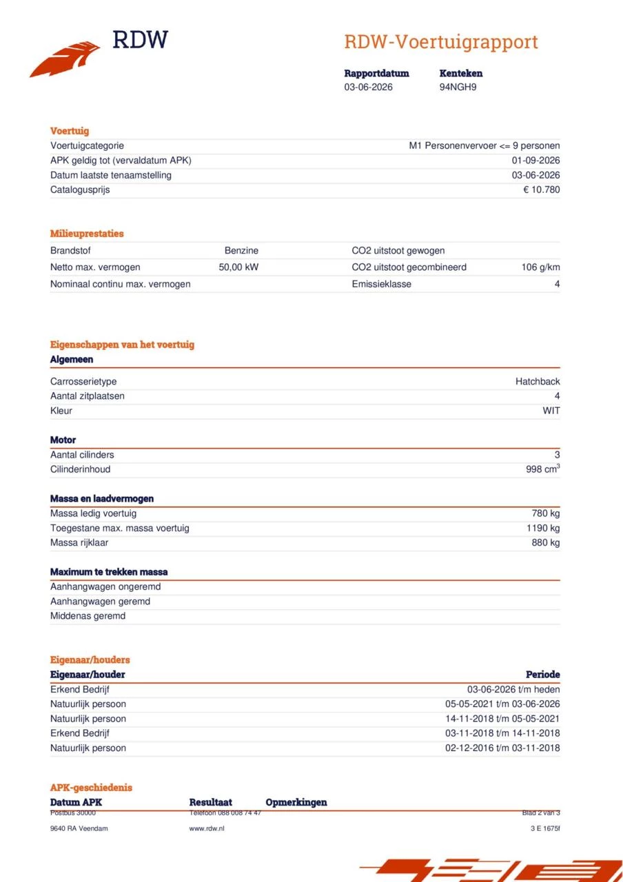Hoofdafbeelding Peugeot 107