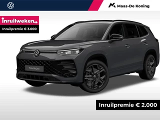 Volkswagen Tayron R-Line-Edition 1.5 eHybrid 204 pk 6 versn. DSG · Assistance pakket plus · Black style pakket · Design pakket · Interieur style pakket · Trekhaak incl. aanhangermanoeuvreerhulp ‘trailer assist’ ·