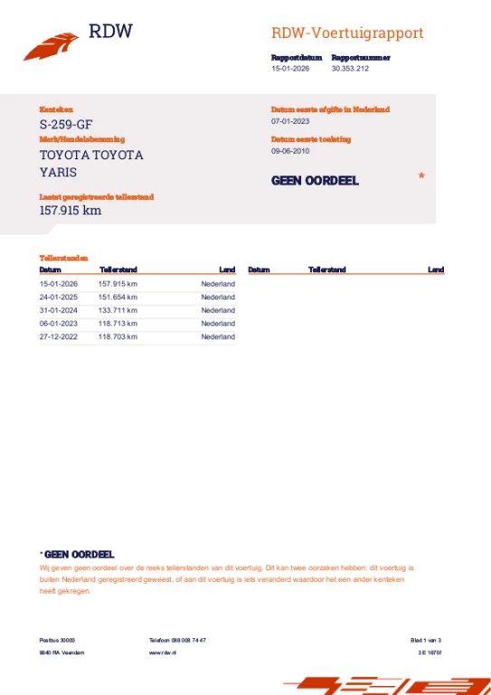 Hoofdafbeelding Toyota Yaris