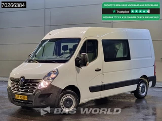 Renault Master 110PK L2H2 Dubbel Cabine Airco Cruise Trekhaak Doka Mixto 7m3 Airco Dubbel cabine Trekhaak Cruise control