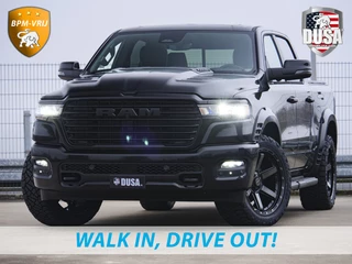 Dodge Ram 1500 | Laramie | Night Edition | 3.0L I6 Hurricane | Crew Cab | 4X4 | INCL BPM-VOORDEEL | Niveau regeling | 14,4-inch Touchscreen | Passenger Display | Getoonde accessoires zijn verkrijgbaar tegen meerprijs