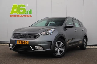 Hoofdafbeelding Kia Niro Kia Niro 1.6 GDi Hybrid DynamicLine Automaat Half Leder Navigatie Camera Lane Assist Clima Cruise PDC Carplay Android Bluetooth LED