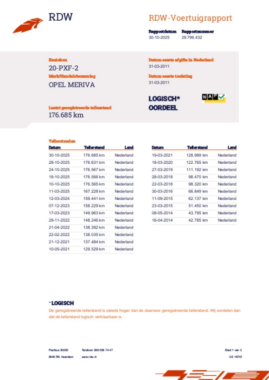 Hoofdafbeelding Opel Meriva