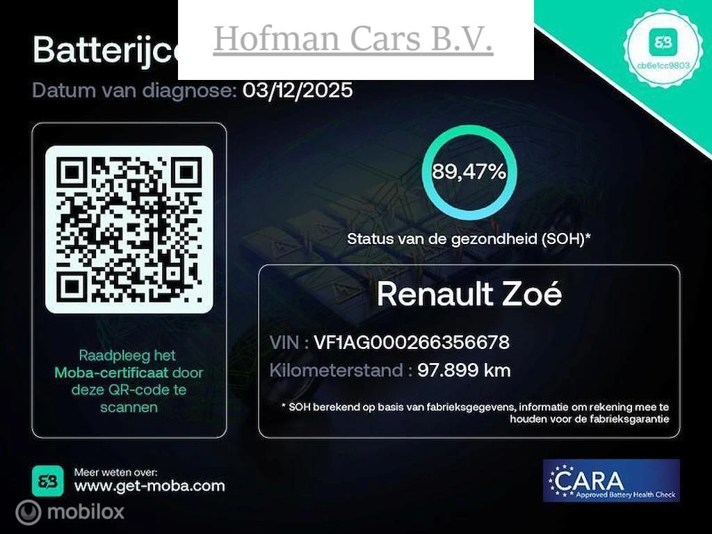 Hoofdafbeelding Renault ZOE