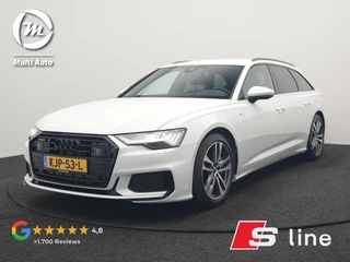 Audi A6 Avant 50 TFSI e Quattro S Line PHEV 300pk Dealer O.H. | Adaptive Cruise | Head Up | Camera | Matrix LED | Lederen Sportstoelen Memory & Verwarmd | Blis | Stuur Verwarmd | Apple Carplay | Navigatie | DAB | Plug In Hybrid |