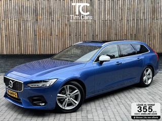 Volvo V90 2.0 D3 R-Design Automaat | Panoramadak | Leren bekleding | Camera met rondomzicht | Bowers&Wilkins | Adaptieve cruise control | Head-up Display | Apple CarPlay | LED | Parkeersensoren voor en achter