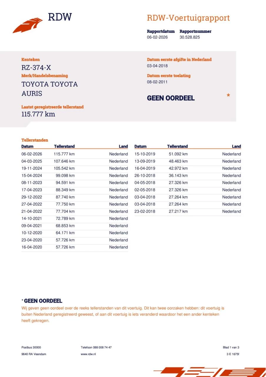 Hoofdafbeelding Toyota Auris