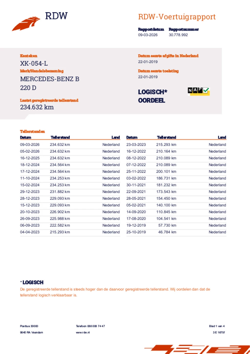 Hoofdafbeelding Mercedes-Benz B-Klasse