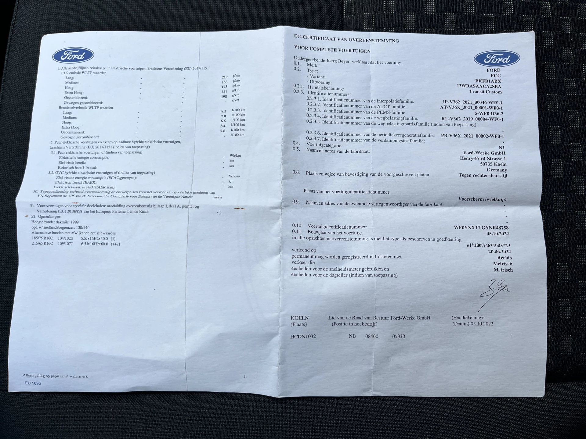 Hoofdafbeelding Ford Transit Custom