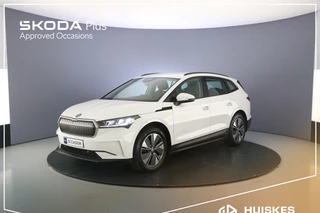 Hoofdafbeelding Škoda Enyaq iV Skoda Enyaq iV 60 180pk Automaat Navigatie, Cruise control, Parkeersensor achter, Stoelverwarming, Airco, LED koplampen, DAB, Radio, Bluetooth, App connect