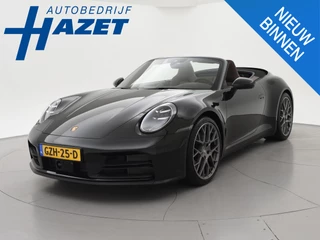 Porsche 911 Cabrio 3.0 CARRERA EXCLUSIVE MANUFAKTUR DARK OLIVE + CLUBLEDER EXCLUSIEF TRUFFEL BRUIN