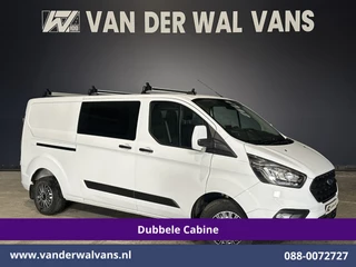 Ford Transit Custom 2.0 TDCI 130pk L2H1 Dubbele Cabine Euro6 Airco | 6-Zits | Camera | LED | Cruisecontrol | Trekhaak Android Auto, Verwarmde voorruit, Stoelverwarming, Parkeersensoren, Dakdragers