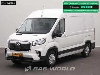 Maxus eDeliver 9 Elektrisch 72kWh 288km WLTP Stad 204pk L2H2 ACC LED Airco Cruise Camera Parkeersensoren CarPlay Stoelverwarming L2 Airco Cruise control