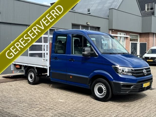 Volkswagen Crafter 35 2.0 TDI DC Laadklep 750kg Openlaadbak Pick-up Airco Cruise controle 6-Persoons Telefoonverbinding Euro 6 Lift Bpm vrij voor particulier gebruik!