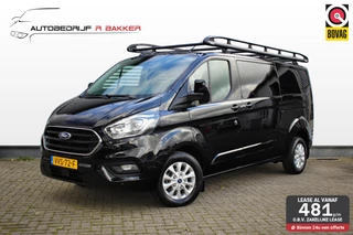 Ford Transit Custom 300 2.0 TDCI L2H1 Limited DC // Dubbele cabine | 2x Schuif | Imperiaal | Klasse 3 | Camera | Navi | CarPlay & Android Auto