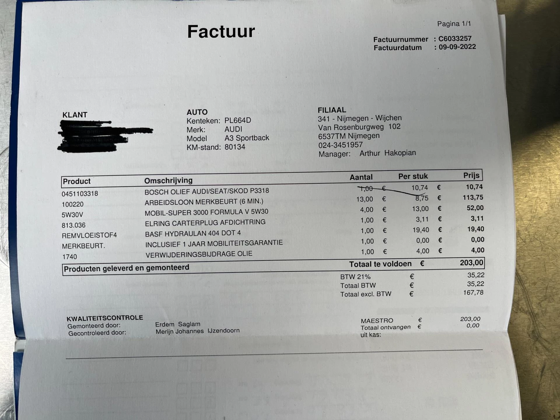 Hoofdafbeelding Audi A3