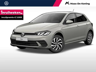 Volkswagen Polo Life Edition 1.0 TSI 95 pk 7 versn. DSG · Achteruitrijcamera · · Parkeersensor achter · Velgen 'essex', 15 inch lichtmetaal ·