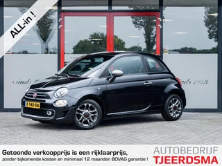 Fiat 500 1.2 Sport | Cruise Control | Flippers | Sportstuur | Climate Control | Multimedia Display | Apple Carplay | Android Auto | Dakspoiler | Regensensor | Automatische Verlichting | AUTOMAAT | Airco | Metallic Lak |