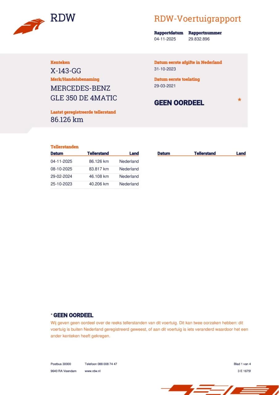 Hoofdafbeelding Mercedes-Benz GLE