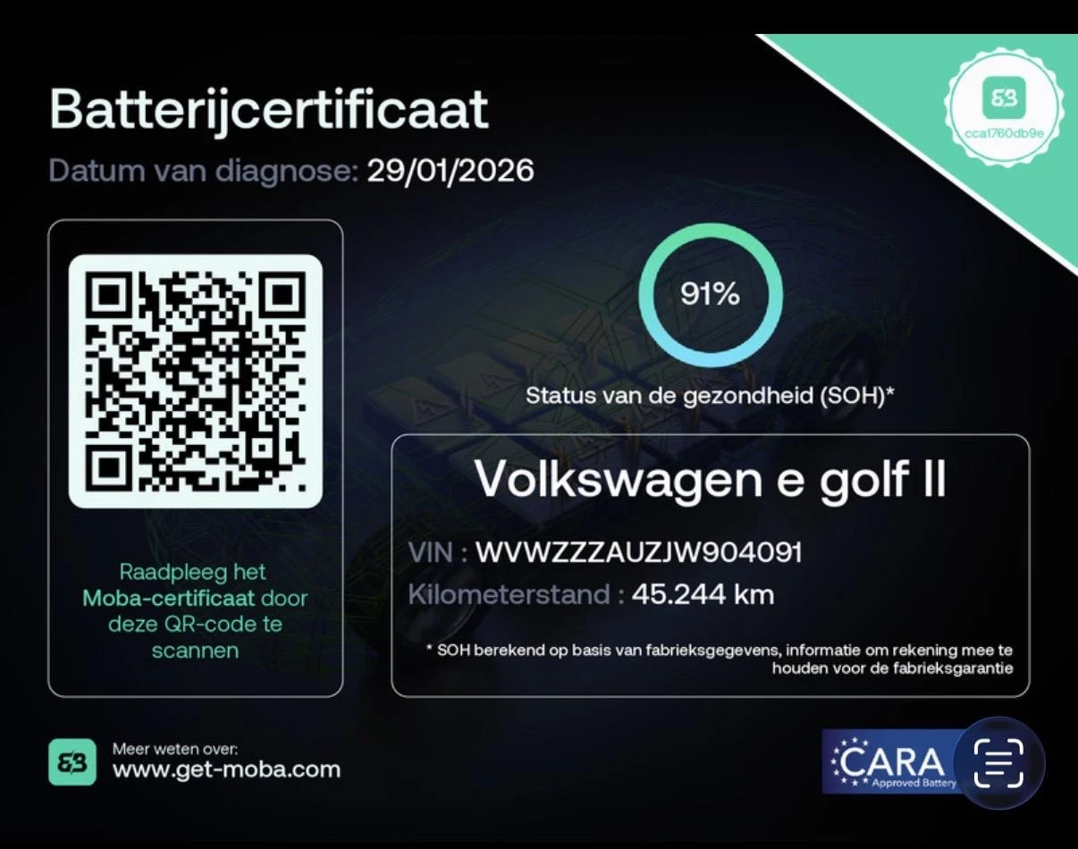 Hoofdafbeelding Volkswagen e-Golf
