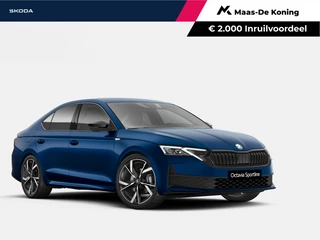 Hoofdafbeelding Škoda Octavia Škoda Octavia Sportline Business 1.5 TSI m-HEV 110 kW / 150 PK H | Trekhaak | 19' Draconis | Storm Blue Individual | Navi Pakket | 2000,- inruilpremie
