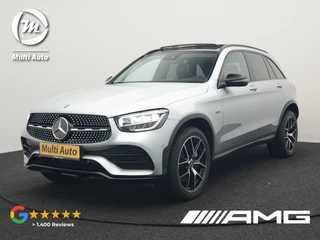 Mercedes-Benz GLC 300e 4MATIC AMG Plug In Hybrid 320pk Dealer O.H PHEV | Panodak | Adaptive Cruise | Burmester Audio | Camera | 20"L.M | Lederen Sportstoelen Verwarmd | Apple Carplay | Blis | Sfeerverlichting | Navigatie | DAB |