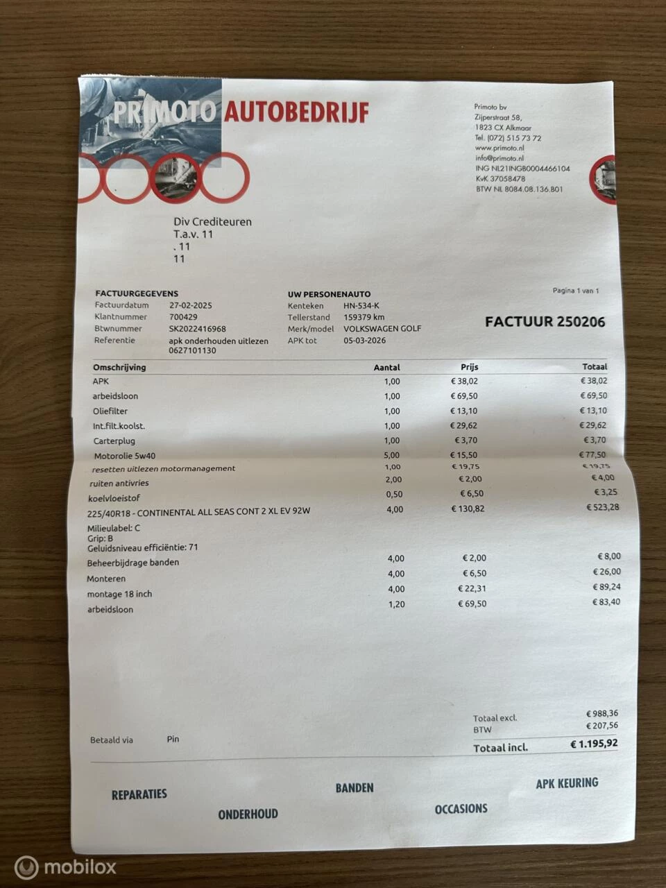 Hoofdafbeelding Volkswagen Golf