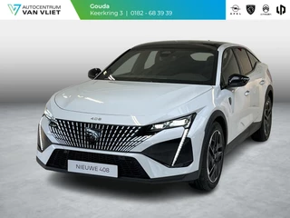 Hoofdafbeelding Peugeot 408 Peugeot 408 1.2 Hybrid 145 e-DCS6 GT Bekleding Alcantara/kunstleder, Panoramisch schuifdak, 360 Vision & Drive Assist Plus Pack, navigatie.