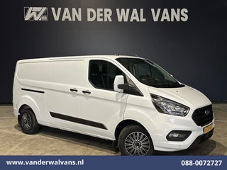 Ford Transit Custom 2.0 TDCI 131pk L2H1 Euro6 Airco | LED | Apple Carplay | Cruisecontrol | 2800kg Trekhaak Parkeersensoren, Stoelverwarming, Verwarmde voorruit, Bijrijdersbank