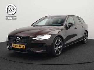 Volvo V60 T6 Recharge AWD R-Design Plug In Hybrid PHEV | Trekhaak af Fabriek |  Panodak | Lederen Sportstoelen Memory | Harman Kardon | Apple Carplay | Navigatie | Camera | L.M. 18" | DAB | Virtual |