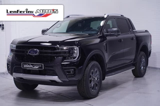 Ford Ranger 2.0 TDCi 205 pk Wildtrack Aut. 2-Zits Navi, LED Leder Zwart, 360 Camera, Adapt. Cruise, 18" LMV, Trekhaak 3.500 kg, Nieuw