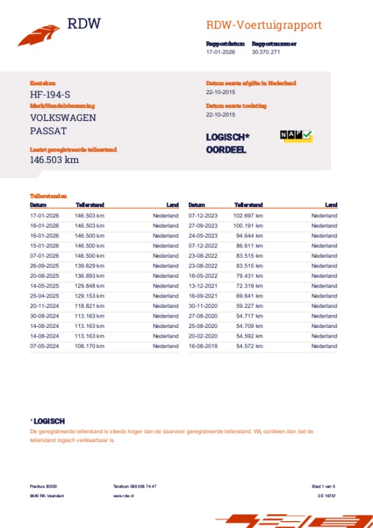 Hoofdafbeelding Volkswagen Passat