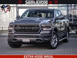 Dodge Ram 1500 LARAMIE SPORT | 5.7 V8 4X4 | 12 INCH MULTIMEDIA | MEMORY SEAT | BED STEP | 3500KG | GRANITE CRYSTAL | PRINS LPG | CRUISE | FULL LED | ALARM K3 | UITLAAT KLEP SYSTEEM ALS NIEUW!