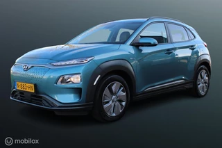 Hyundai Kona EV Fashion Design 64 kWh, 3-fasen, Stoel-stuurverwarming, SOH  99% , Pdc voor  + achter + Camera, Cruise, Clima, Navi, App Connect, Donker glas