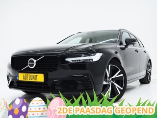 Volvo V90 2.0 T6 Plug-in hybrid AWD Plus Dark Long Range | Pilot Assist | Leder | Harman/Kardon | Trekhaak | Camera | BLIS | Keyless | Carplay