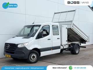 Hoofdafbeelding Mercedes-Benz Sprinter Mercedes-Benz Sprinter 514 2.2 CDI Kipper Dubbele Cabine Mixto DoKa Dubbellucht 3.5t Trekhaak Climate Control Cruise Control Benne Tipper