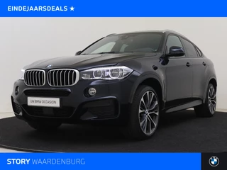 BMW X6 xDrive40d High Executive M Sport Automaat / Schuif-Kanteldak / Trekhaak / Sportstoelen / Adaptief M onderstel / Soft Close / Adaptieve LED / Stoelverwarming / Head-Up / Harman Kardon
