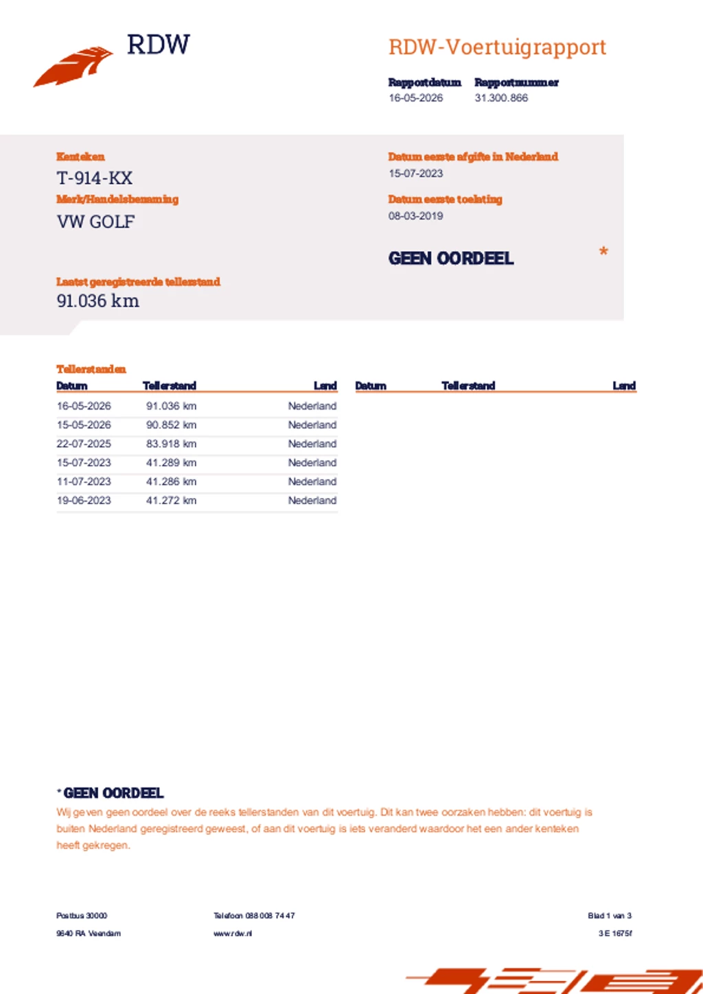 Hoofdafbeelding Volkswagen Golf