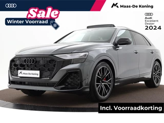 Audi Q8 60TFSI e quattro Pro Line S Competition 490 pk · Elektrisch glazen panorama-dak · Lichtmetalen velgen 22" · Comfortsleutel · Assistentiepakket tour & parking