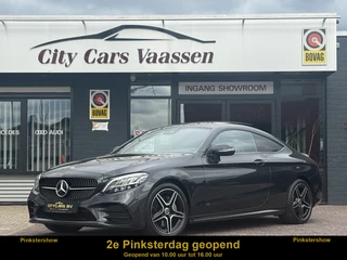 Mercedes-Benz C-Klasse Coupé 200 AMG Line night pakket 184 pk pano navi climate ctr cruise ctr camera Burmester Keyl-go leder lmv 18 inch dealer onderhouden