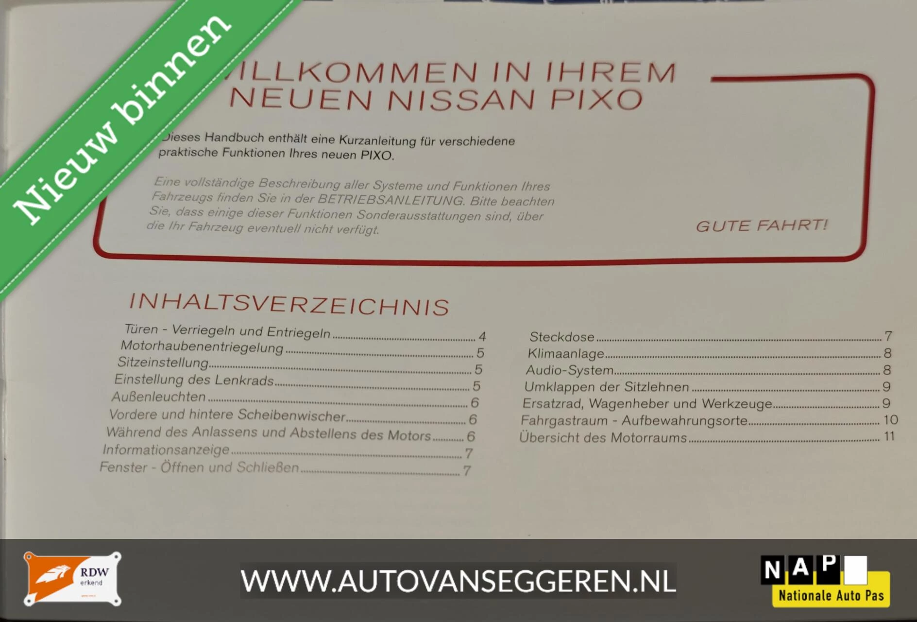 Hoofdafbeelding Nissan Pixo
