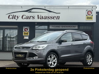 Ford Kuga 1.6 Titanium 150 pk org nl auto nap logisch climate ctr cruise ctr half leder pdc v/a afn trekhaak xenon keyless entry lmv 18 inch