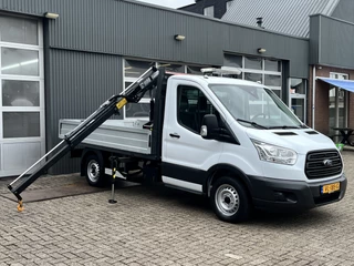 Ford Transit 310 2.2 TDCI Openlaadbak Pick-up Hiab 013T laadkraan Airco Trekhaak 2250kg Bluetooth telefoon voorbereiding 3-Persoons Euro 5 open laadbak P-up Bakwagen Kraan Bpm vrij voor particulier gebruik!!