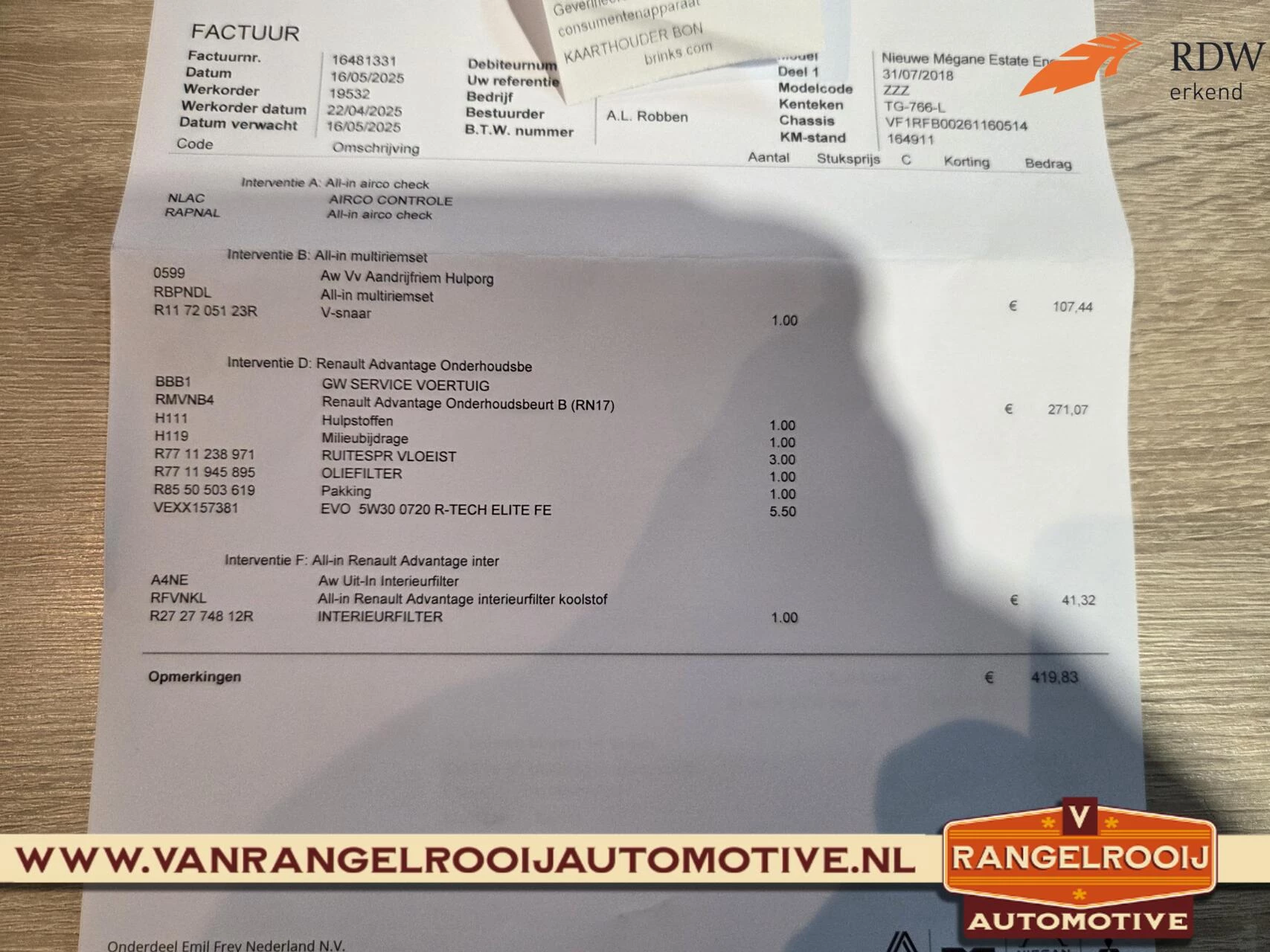 Hoofdafbeelding Renault Mégane Estate